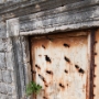 A shell-ripped door